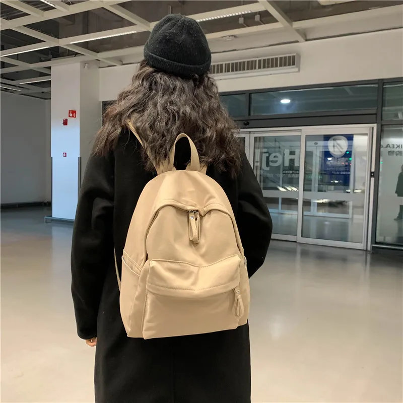 Fashion Backpack Canvas Women Backpack Anti-theft Shoulder Bag New School Bag For Teenager Girls School Backapck Female