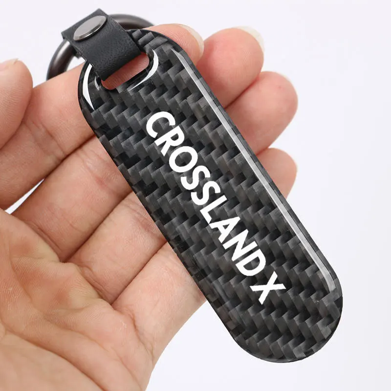 Car Logo Styling Keychain Personalized Customized Keyring Business Gifts For OPEL Crossland X 2018 2021 Key Chain Accessories