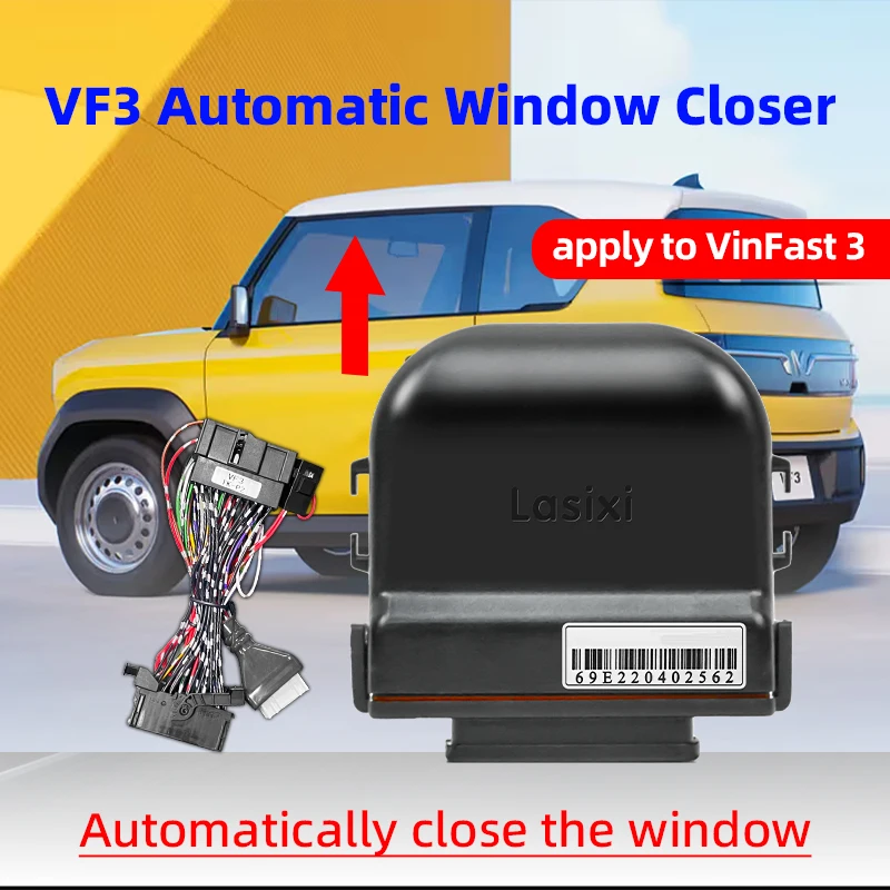 Applicable to VinFast VF 3 Multifunctional Window Lifter: Auto Window Closing on Key Lock