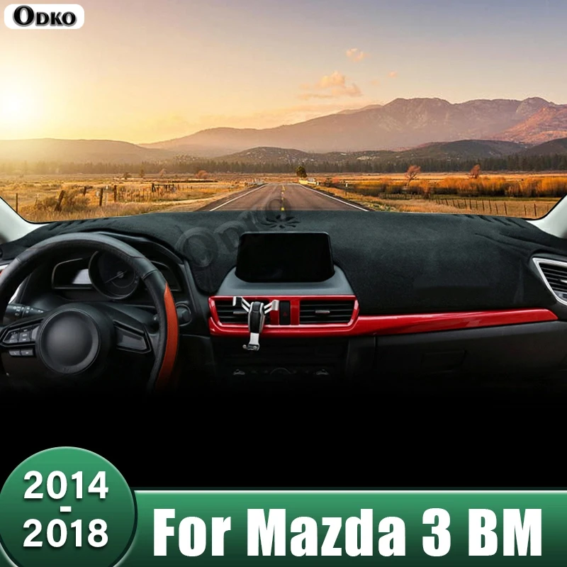 

Car Dashboard Cover Sun Shade Mat Avoid Light Pad Anti-UV Case Non-Slip Carpet For Mazda 3 BM BN Axela 2014 2015 2016 2017 2018
