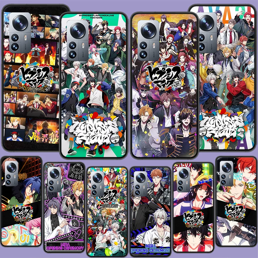 Funda de teléfono Anime Hypnosis Mic para Redmi Note 15 Pro 5G 14 13 12 Pro Plus 11 11T 11E 11S 10 Pro 10S 9 9S, transparente con suave protección