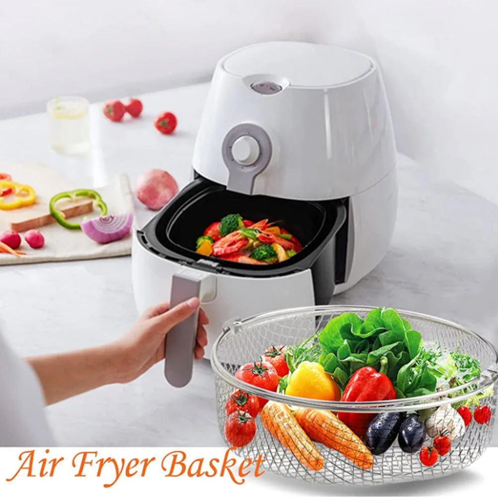 

1Pcs Stainless Steel Oven Net Tray Mesh Basket for Air Fryer Electric Oven Drying Roasting Food Dehydrator Air Drying Mesh