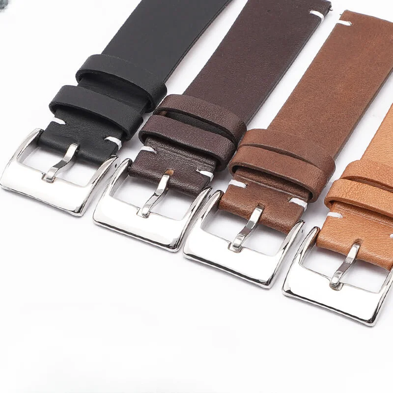 Для Longines Tissot Casio кожаный быстросъемный ремешок из воловьей кожи для мужчин и женщин 16, 18, 20, 22 мм, оригинальные сменные ремешки для часов