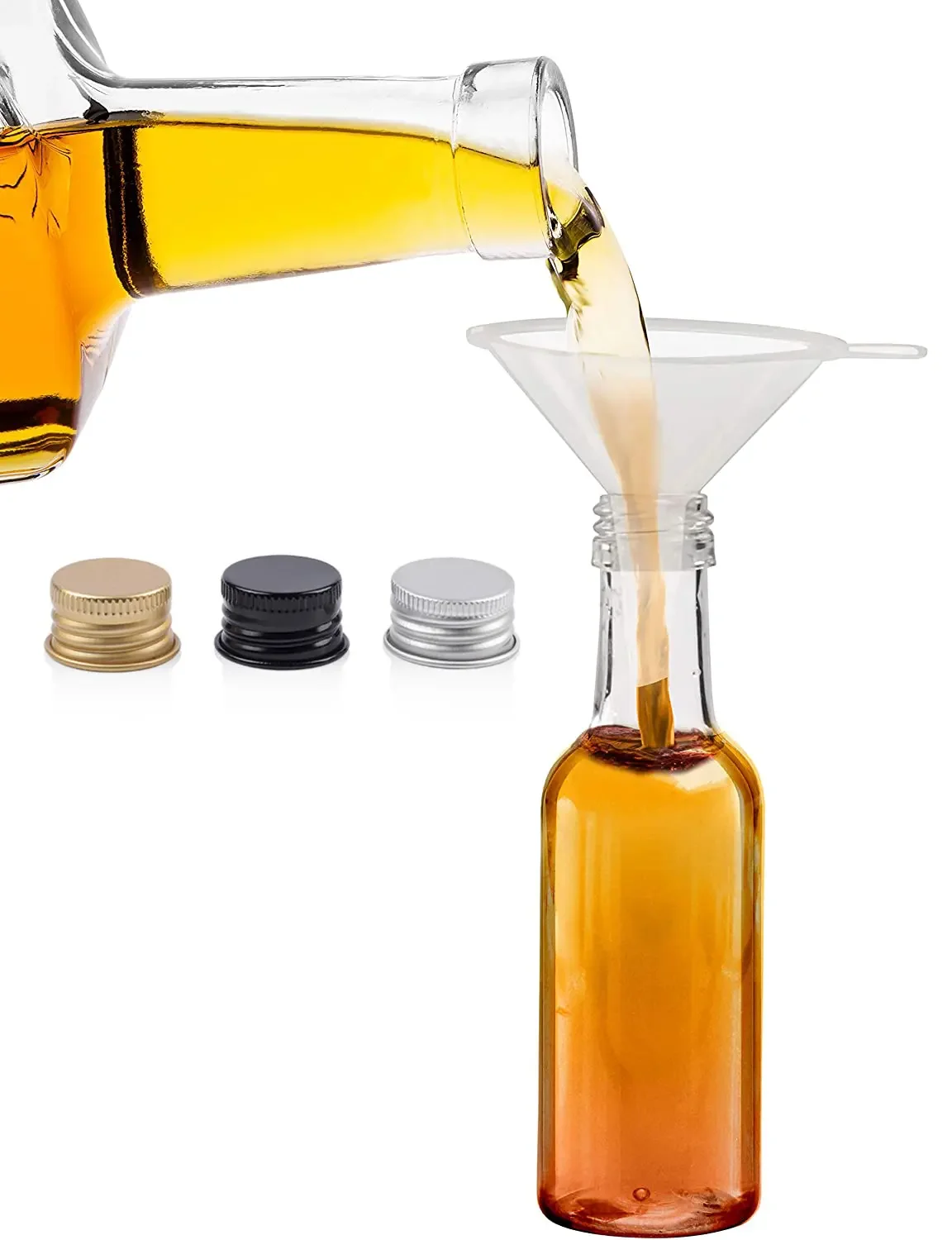 100pcs/Lot 25ml 50ml 100ML 150ML Mini Liquor Bottle Empty Plastic Juice Bottles with Aluminum Lids for Weddings Parties Cocktail