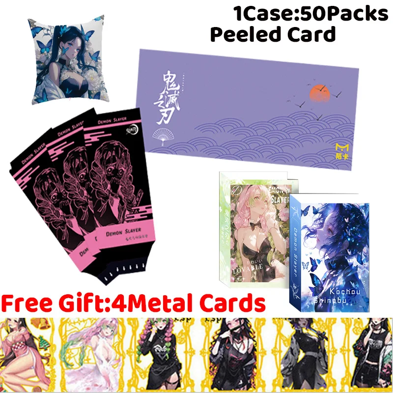 

MoKa Culture Demon Slayer Polaroid Peeled Cards Metal Collection Card Multiple Character Cards Badges Hobbies and Toy Gift