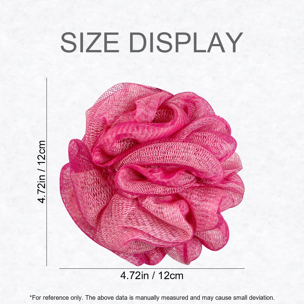 دش الإسفنج كرة استحمام بوف دش الكرة التقشير منظف الجسم مقشر الجسم لونين حمام زهرة اكسسوارات الحمام