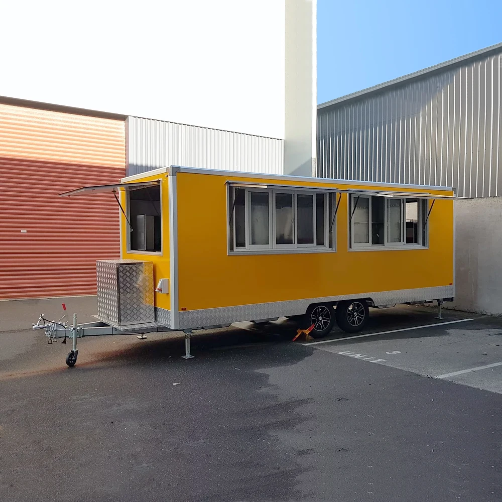 

Popular Street Food Truck Good Outdoor Mobile Ice Cream Food Trailer/ Street Mobile Food Cart Catering Truck For Sale