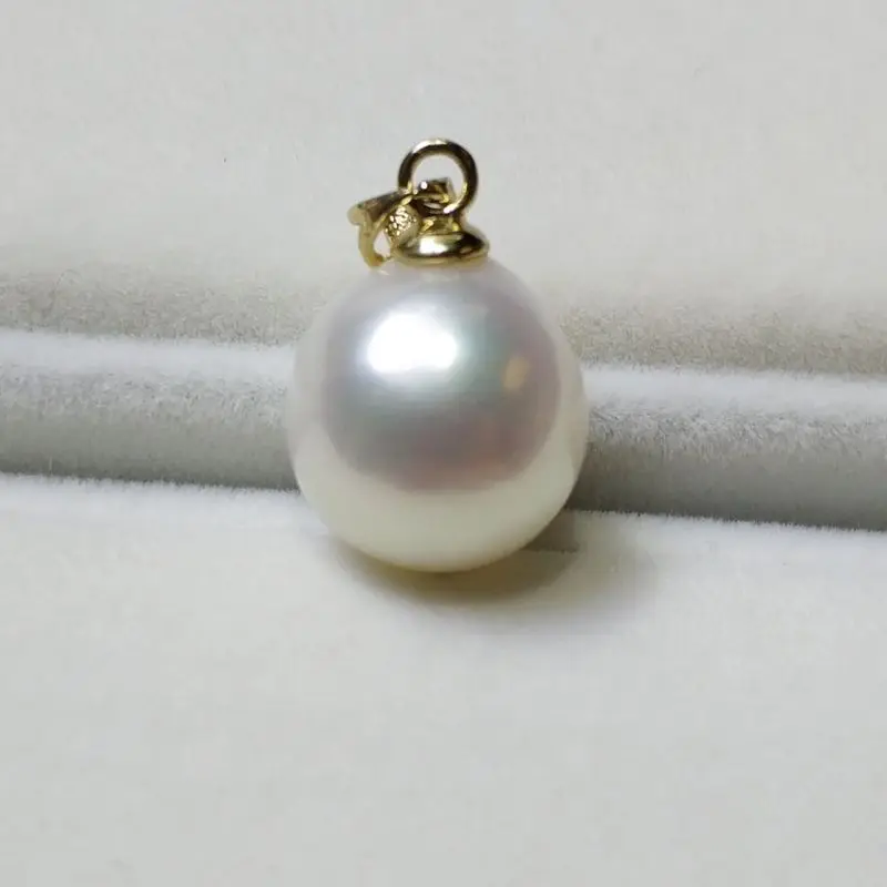 

Rare Flawless natural freshwater Pearl pendant + Free chain New Year HOOK Mother's Day Halloween Ear stud Hook Jewelry Diy