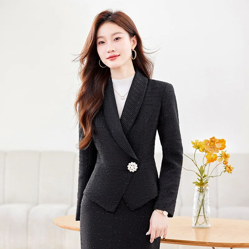 women autumn winter dress set a womens autumn winter outfit featuring a long sleeve top