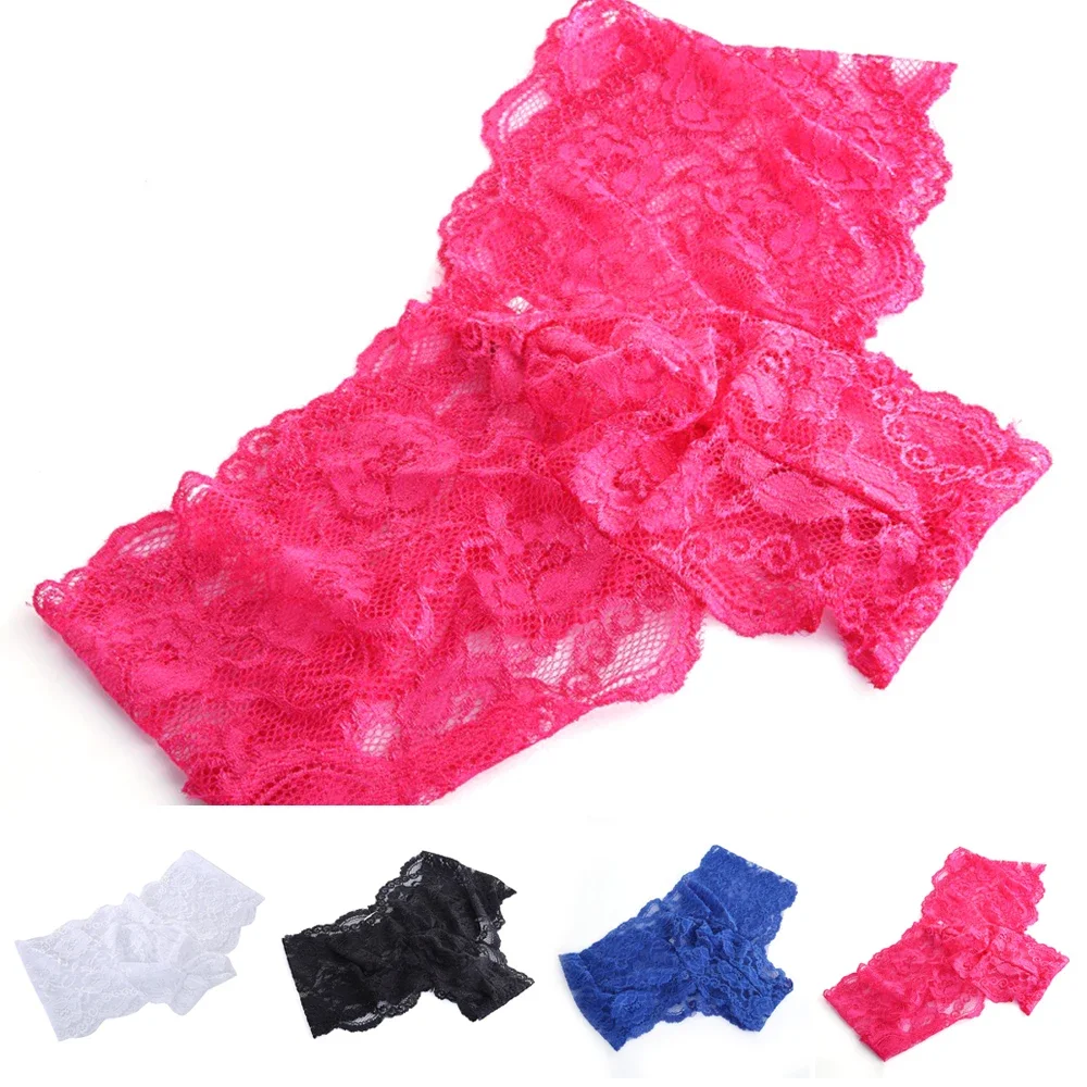 Men\'s Sexy Lace Lingerie Panties Gays Sissy Bulge Briefs Underwear Shorts Nightclub Stage See Through Hollow Out Men\'s Panties