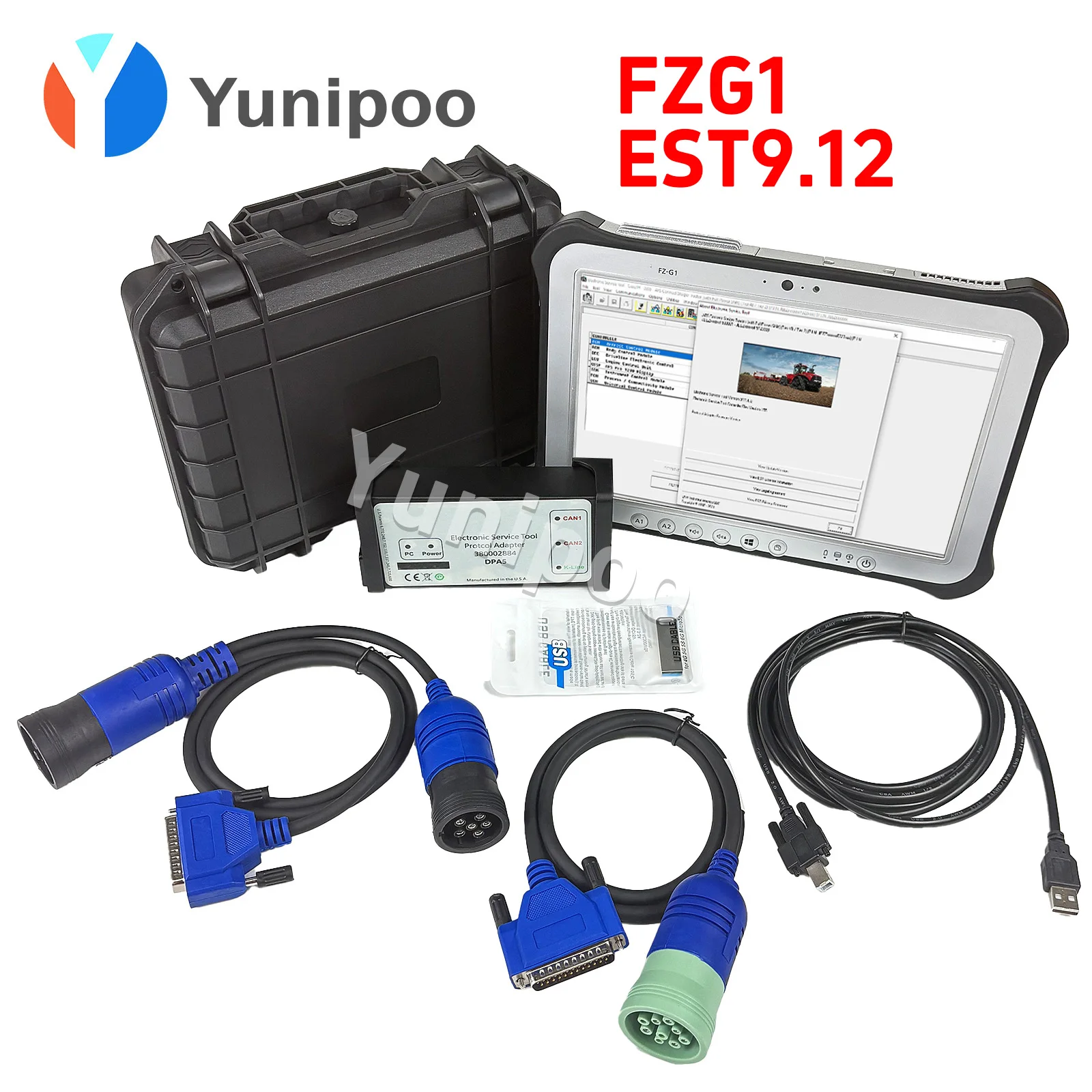 

Диагностический инструмент DPA 5 для программирования диагностики грузовиков, дизельных двигателей и сельскохозяйственных двигателей и планшетов FZG1 и программного обеспечения v9.12