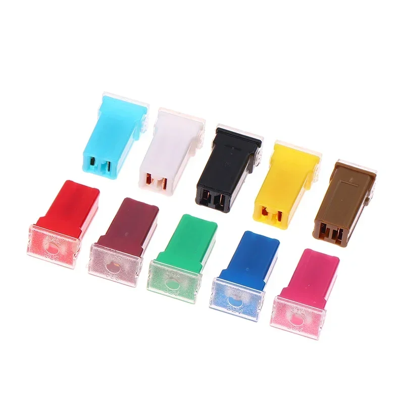

5pcs Mini Square Fuse 20A 30A 40A 50A 60A Set Automotive Car Fuse With Plastic Box Assortment Auto Fuse