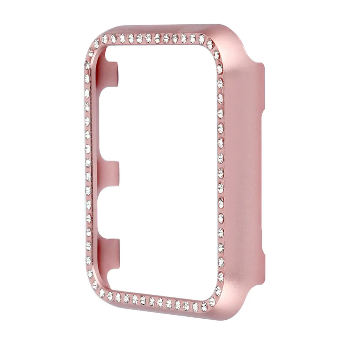 

40Mm Metal Shell for 4 with Sparkling Rhinestones Full Protection Bumper Case in Rose Gold Compatible Series 4