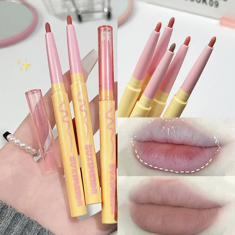 1Pc Velvet Matte Lip Liner Pencil Waterproof Lasting Plump Lipstick Natural Outline Contour Line Makeup Lipliner Pen Cosmetics