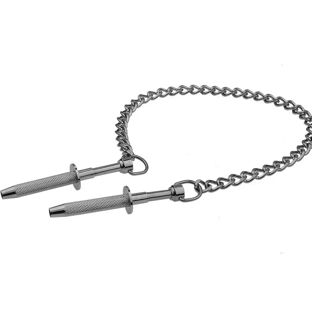 Metal Chain Nipple Clamp Breast Labia Clamp Bondage BDSM Fetish Slave Sex Toy Female Couple Flirting Tool Nipple Toy Adult 18+