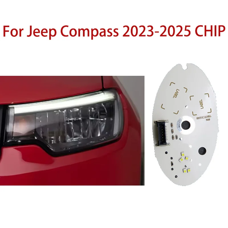 For Jeep Compass 2023-2025 Car Headlights DRL Chip Ballast chip White Light  Angel Eyes Circuit Board Light source Chip