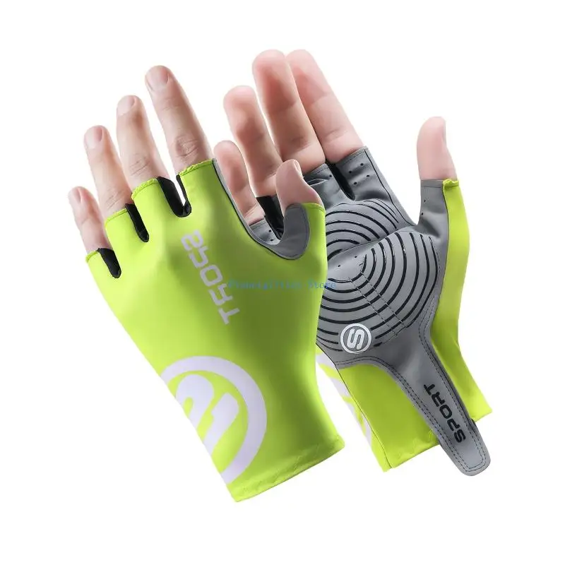 652B Biking Half Finger Gloves Shock Absorption Design Comfortable For Most Adults