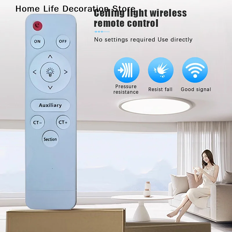 New Infrared Remote Control Stepless Dimmer LED Fan Lamp Living Ceiling Room For Light Ceiling Light Floodlight Remote Control
