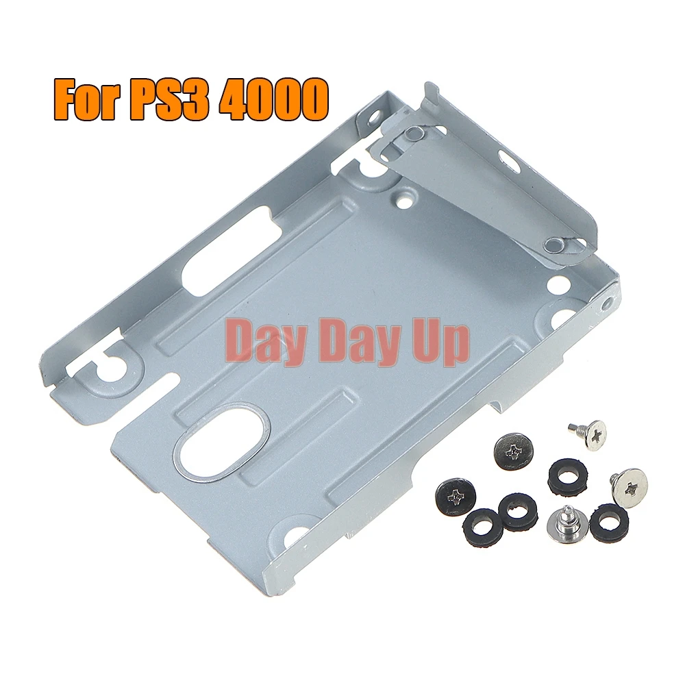 PS3 2000 3000 하드 디스크 드라이브 베이 베이스 트레이 HDD 마운팅 브래킷 소니 플레이스테이션 PS3 4000용 나사 포함 20세트