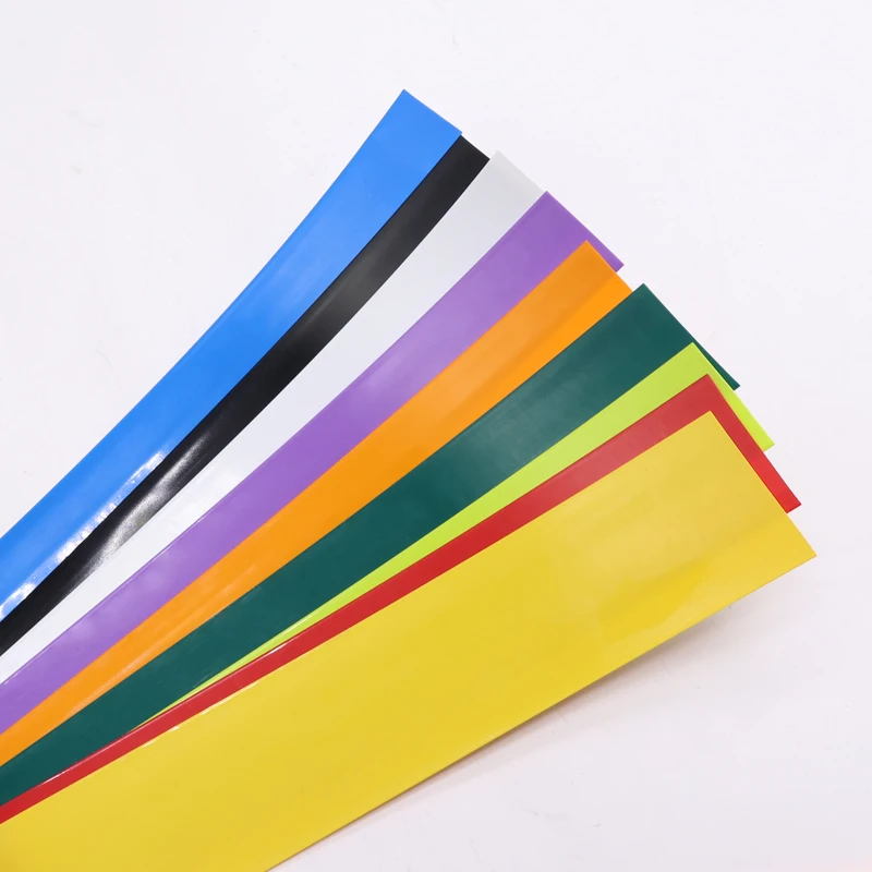 18650 Battery Wrap 29.5mm x 72mm PVC Heat Shrink Tube Battery Film Tape Precut Cover Sleeve Protector Multiple Color