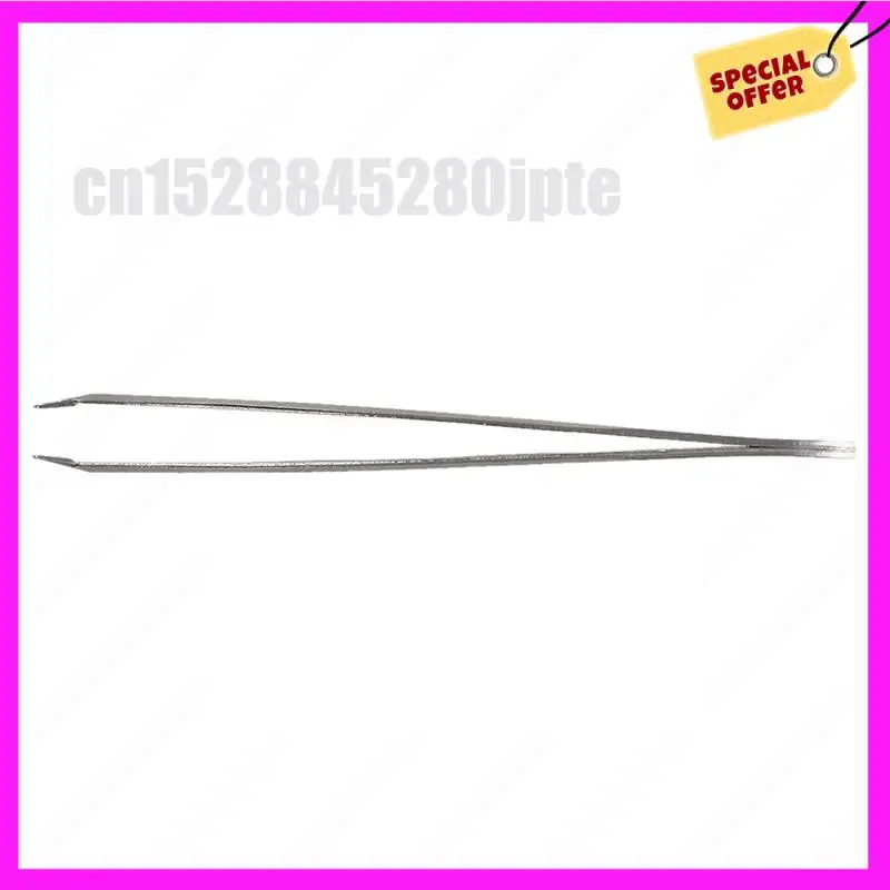 -ABUB 5X Silver Tone Stainless Steel 3.5 Inch Length Tweezer For Eyebrow