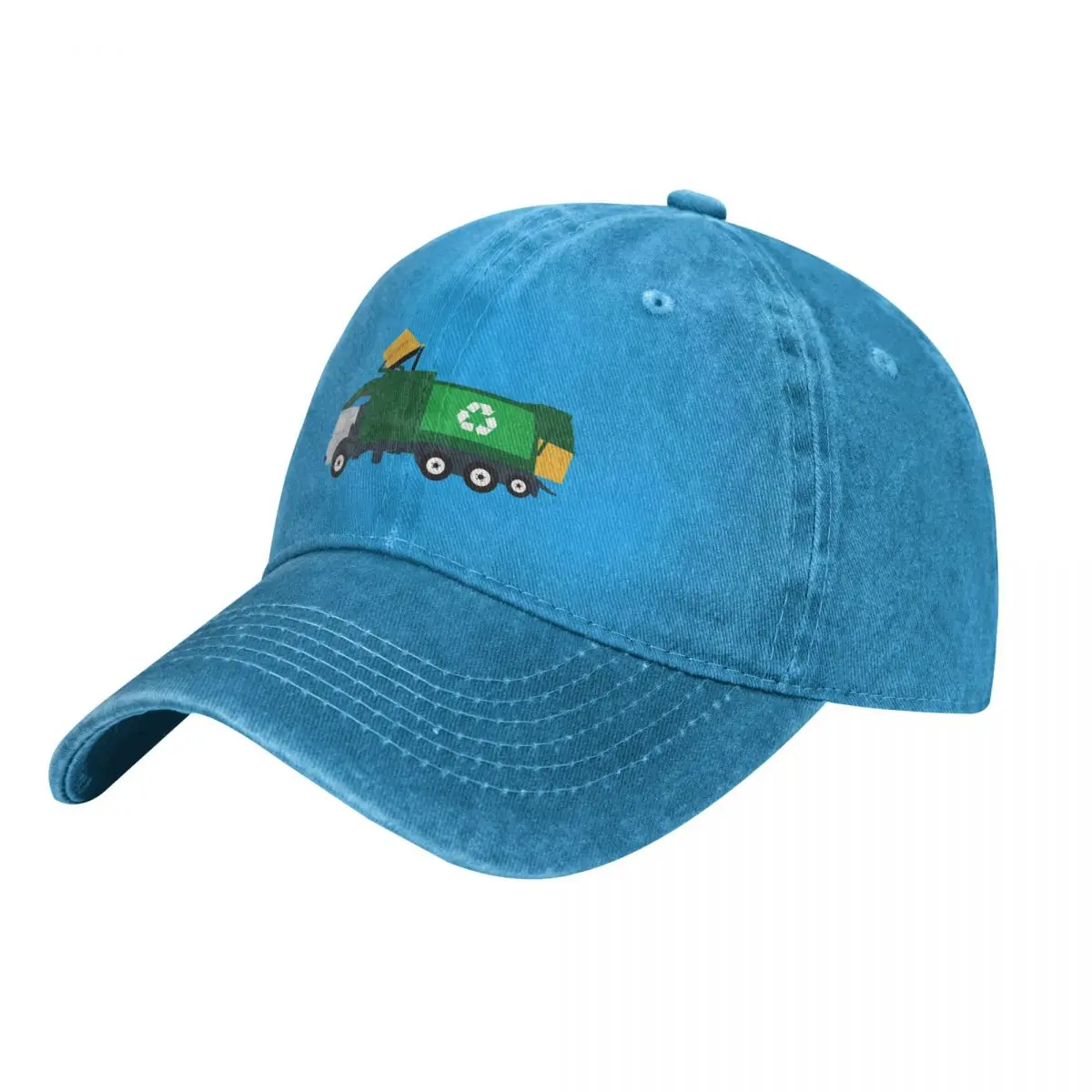 Recycling Garbage Truck Baseball Cap Military Cap Man Golf Hat Sun Hat Trucker Hats For Men Women'S