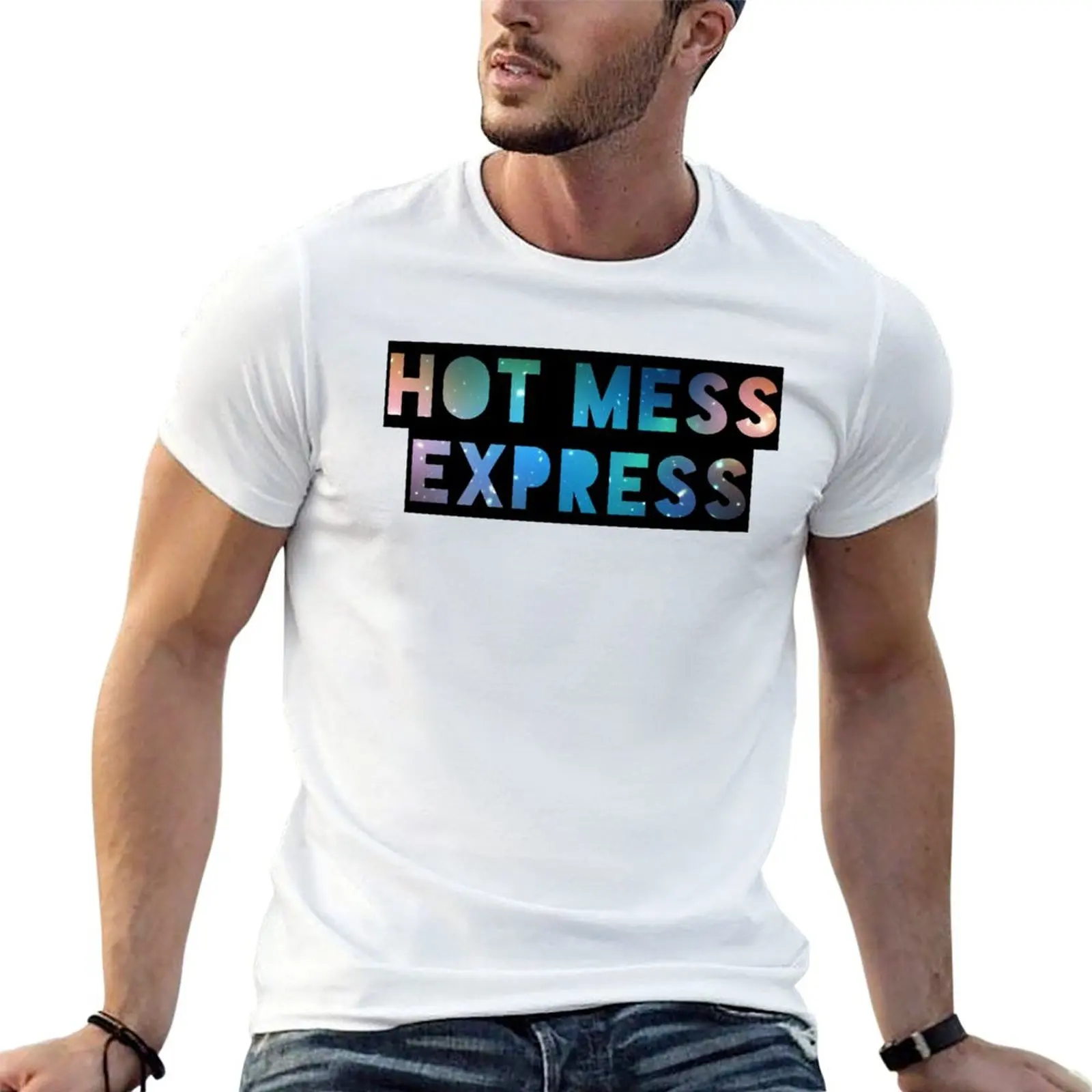 Hot Mess Express T-Shirt Sweat Resistant Workout Tee Shirt