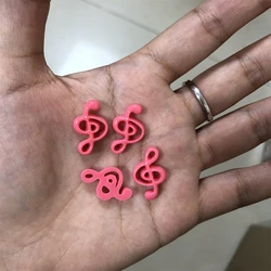 10pcs/Bag New Cute Cartoon Resin Colorful Musical Note Lip Jelly Love Heart Diy Phone Case Parts Nail Decorations Bulk Supply