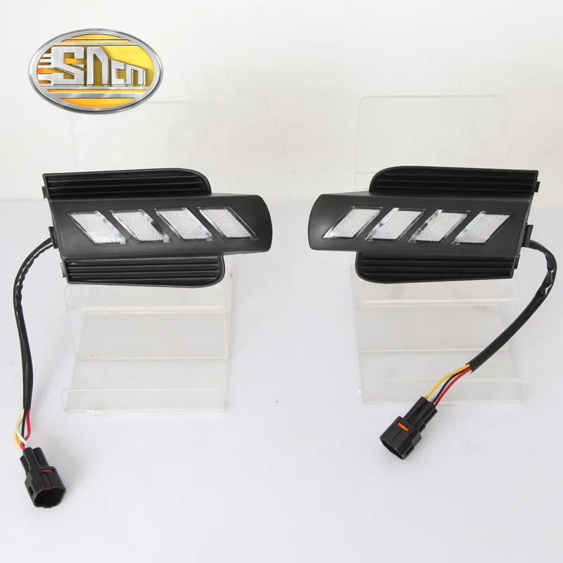 SNCN LED Daytime Running Light For Toyota Prado 120 FJ120 2003 - 2009 Car Accessories Waterproof ABS 12V DRL Fog Lamp Decoration