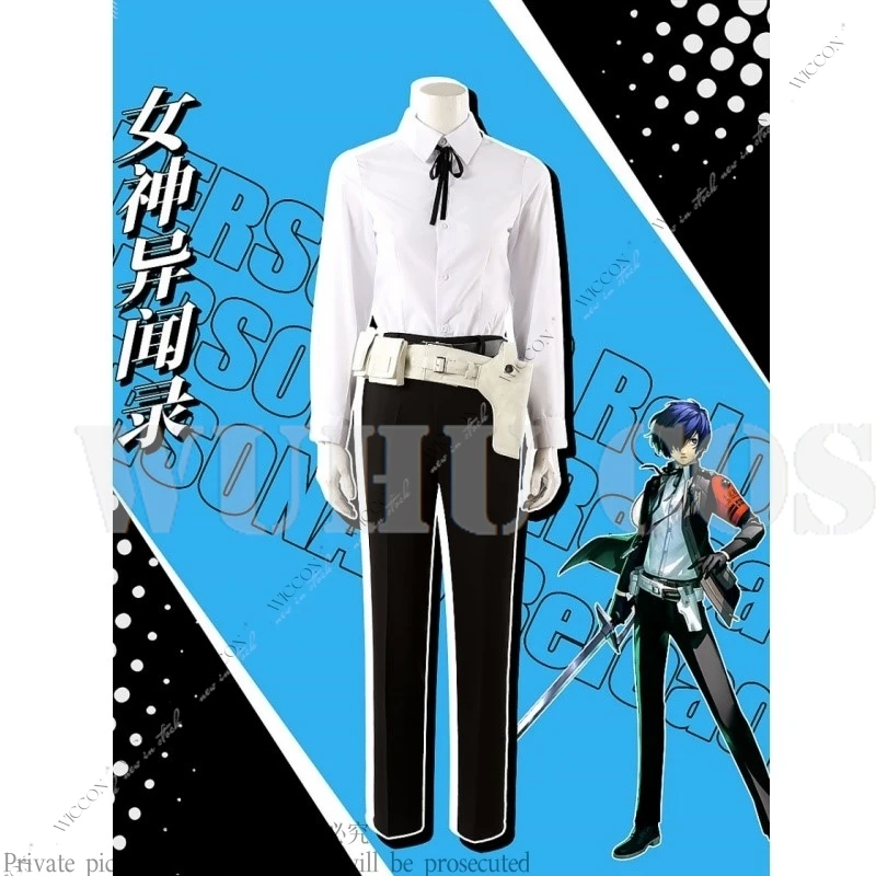 Yuki Makoto Cosplay Costume Wig Shiomi Sakuya Combat Clothing Battle Role Play School Uniform Halloween Party Unisex Suit