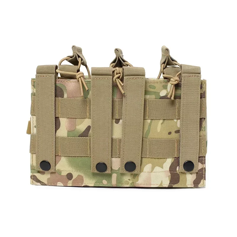 Taktische Molle Dreifach-Magazintasche 5.56 M4 Magazinhalter Outdoor Wandern Jagd Admin-Weste Taschen EDC Werkzeug-Organizer Hüfttasche – Detail 11