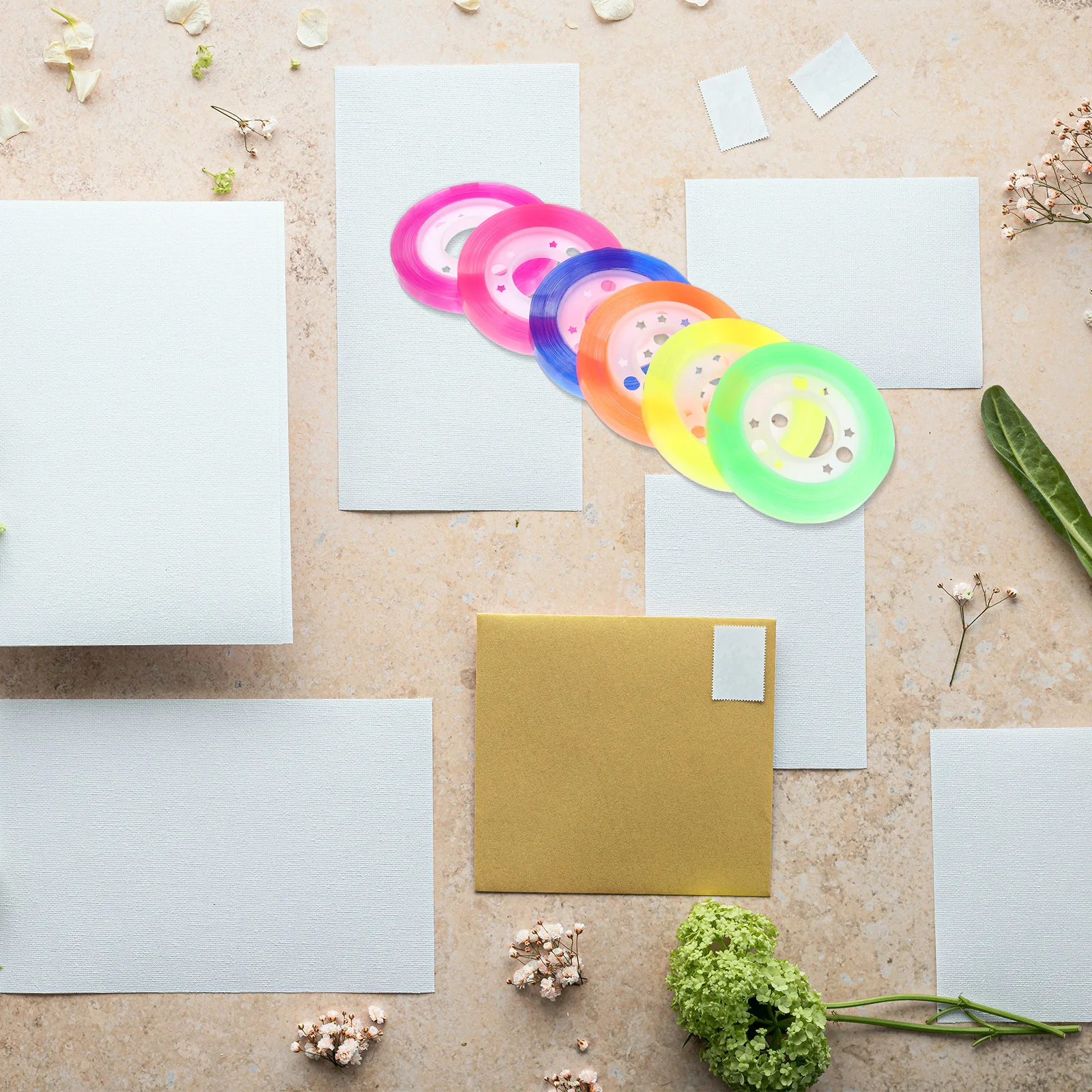 12 لفات شريط شفاف ملون لاصق مزخرف يمكنك صنعه بنفسك سجل القصاصات مخطط مجلة الحرفية هدية شريط التغليف أشرطة تغليف الهدايا