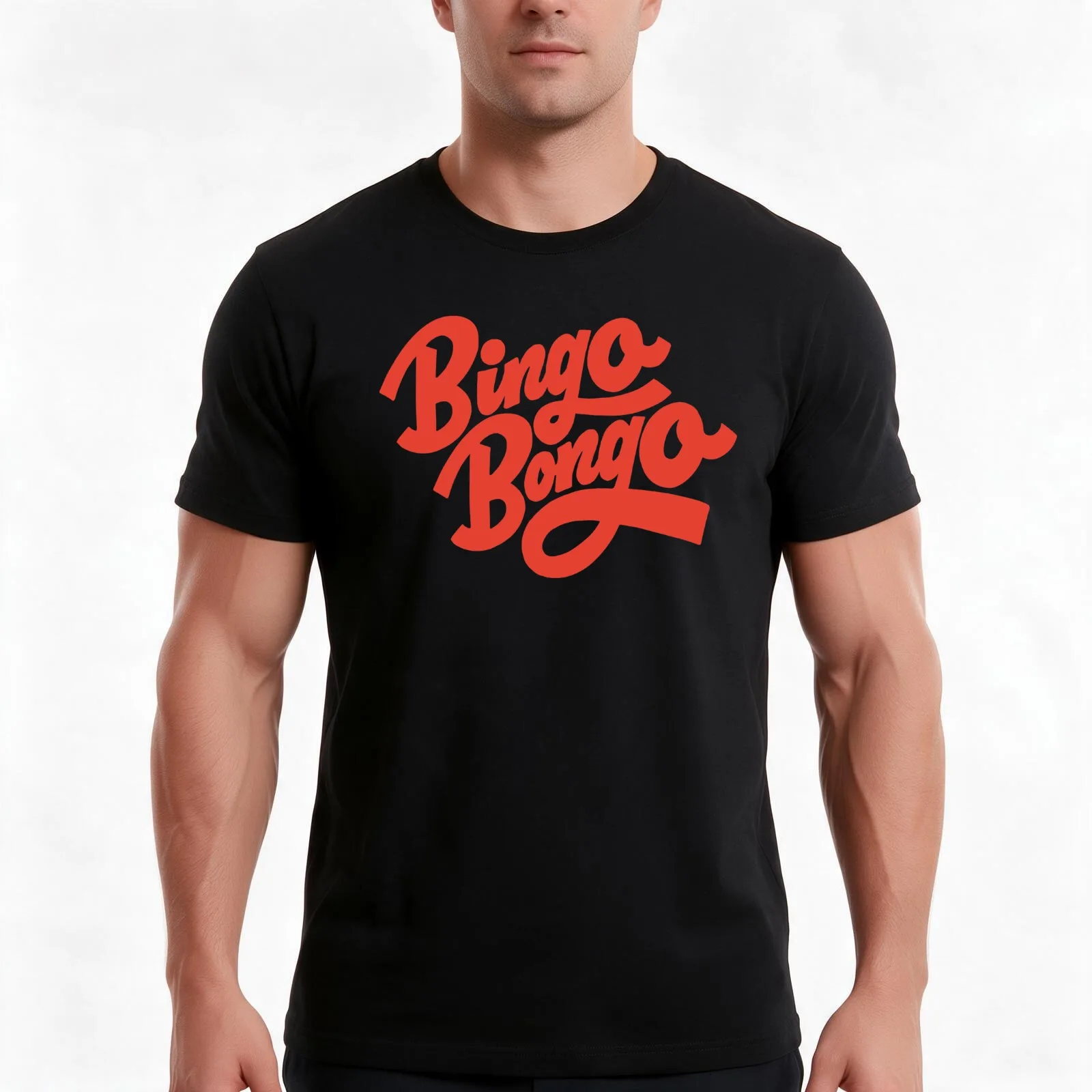 Bingo Bongo T-Shirt Summer Casual Cotton Tee Oversized Streetwear Tops Vintage Graphic Print Loose Fit Short Sleeve