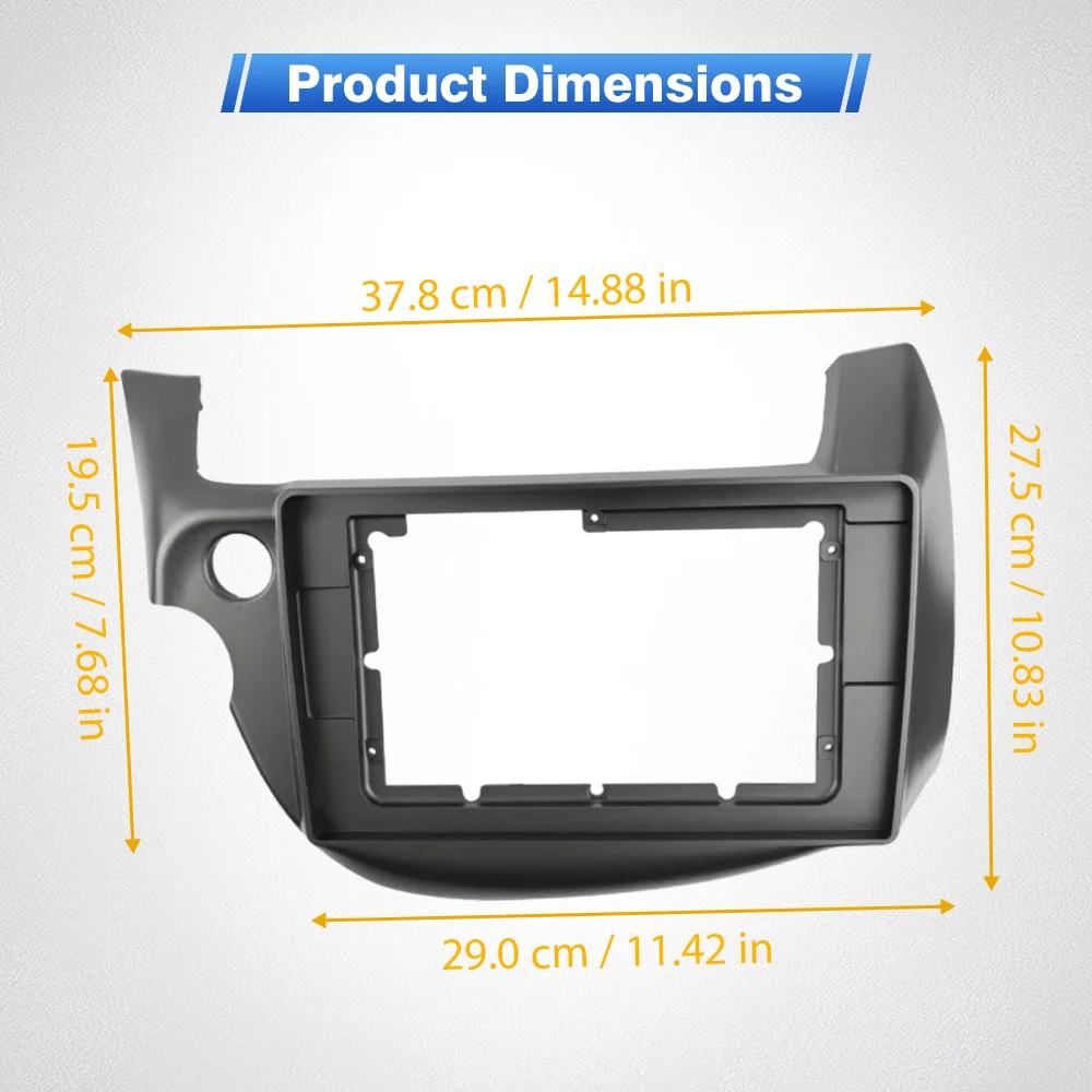 10.1inch 2DIN Car Radio Fascia Panel Stereo Android Adapter DVD Dash Fitting Panel Kit For Honda Fit /Jazz GE/GG 2008-2013