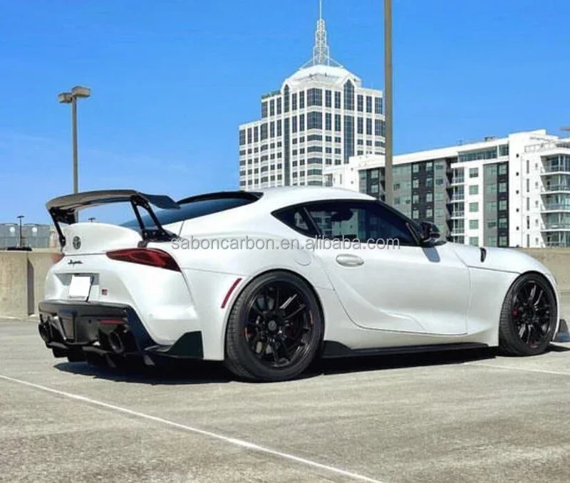 

Supra A90 A91 MK5 Spoiler Wing Carbon Fiber Rear Trunk High Wing Spoiler Volt style For 2020 2021 Toyota