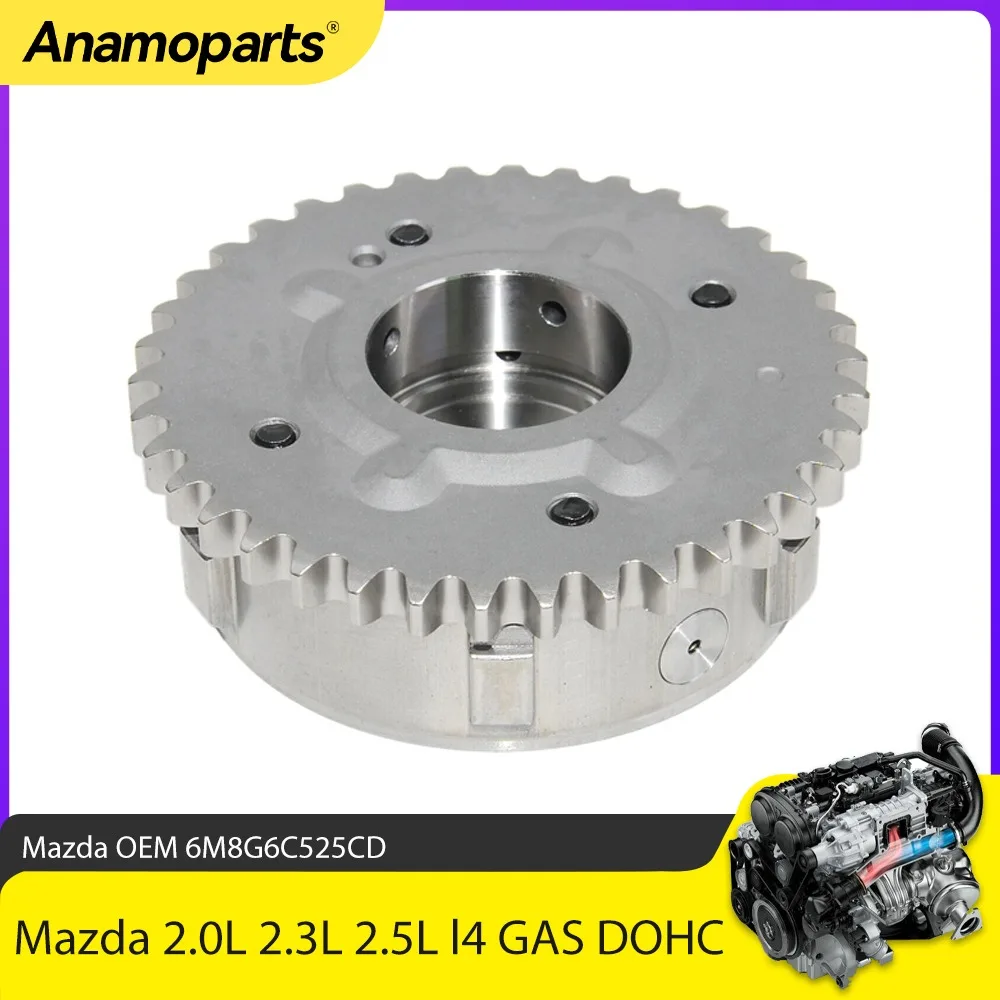 

Camshaft Timing Actuator Sprocket VVT Fit 2.0 L 2.3 2.5 For Mazda 3 5 6 CX-7 MX-5 Tribute 2.0L 2.3L 2.5L l4 GAS DOHC 6M8G6C525CD