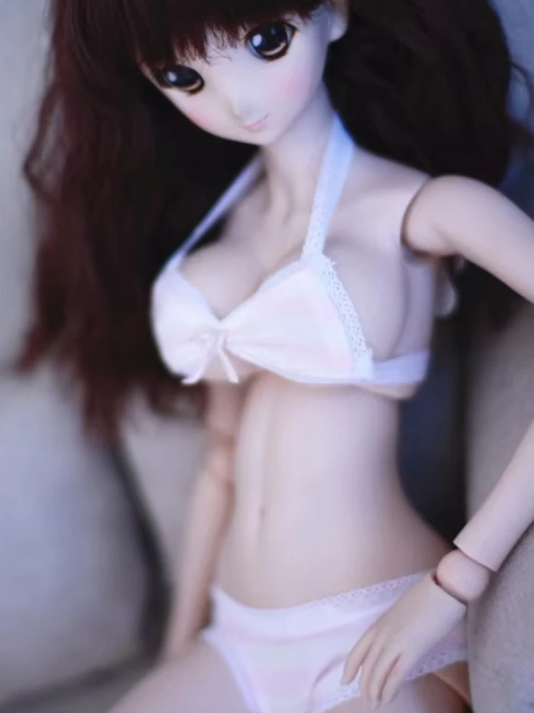 

G10-074 детская игрушка SD/BJD/DD/Кукла Entity 65 см 1/3 1/4 кукольный реквизит аксессуары простой комплект сексуального нижнего белья с белым бантом