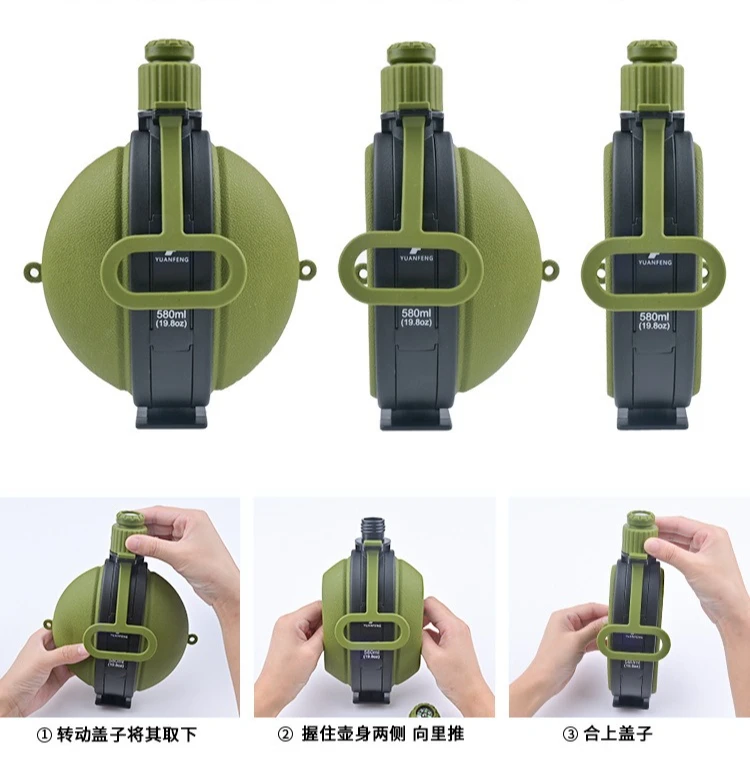 Открытый компас, бутылка для воды, пеший туризм, кемпинг, складная портативная походная бутылка для воды, подарок, инструмент EDC