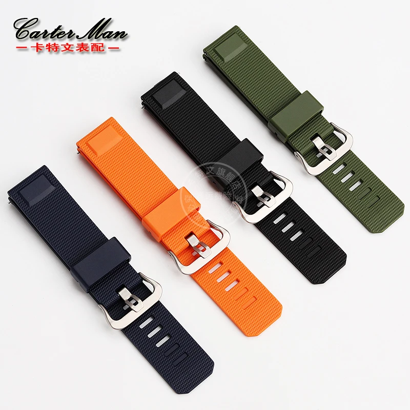 Silicone wristband 23mm for Casio PROTREK series PRT-B50/B70 PRW-35/60/61Y silicone watch strap bracelet for men\'s bracelets