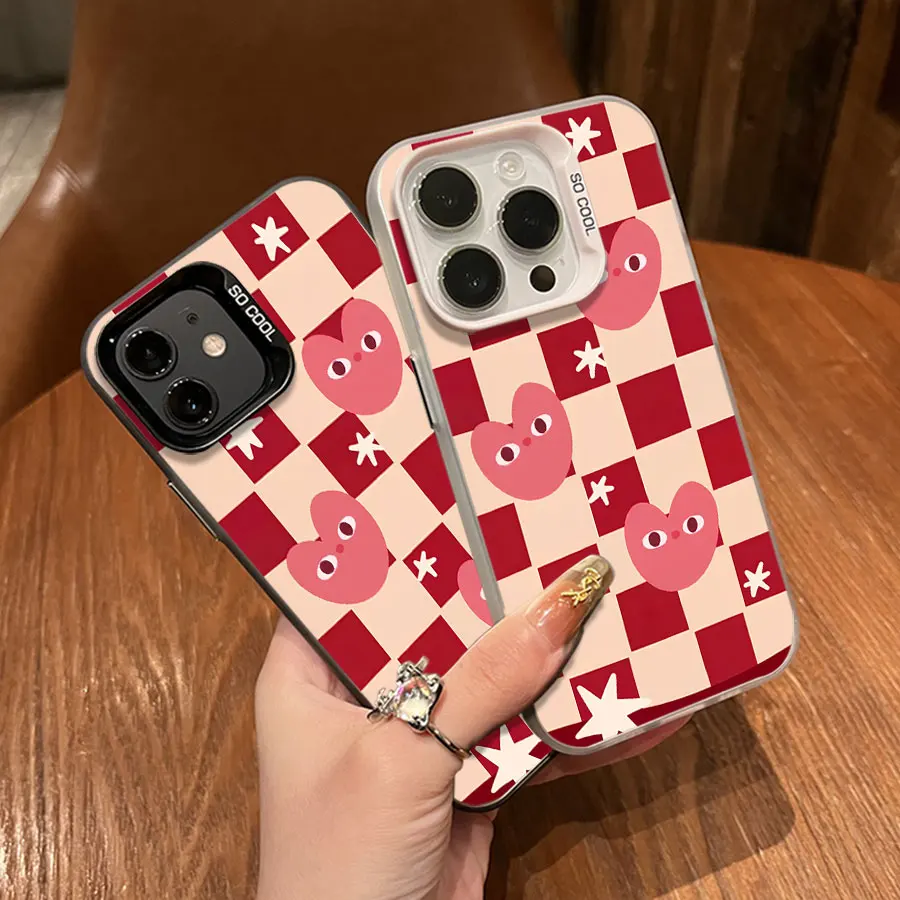 발렌타인데이 핑크 그라데이션 하트 폰 케이스 (아이폰 17 ~ 11 Pro Max Plus 호환)