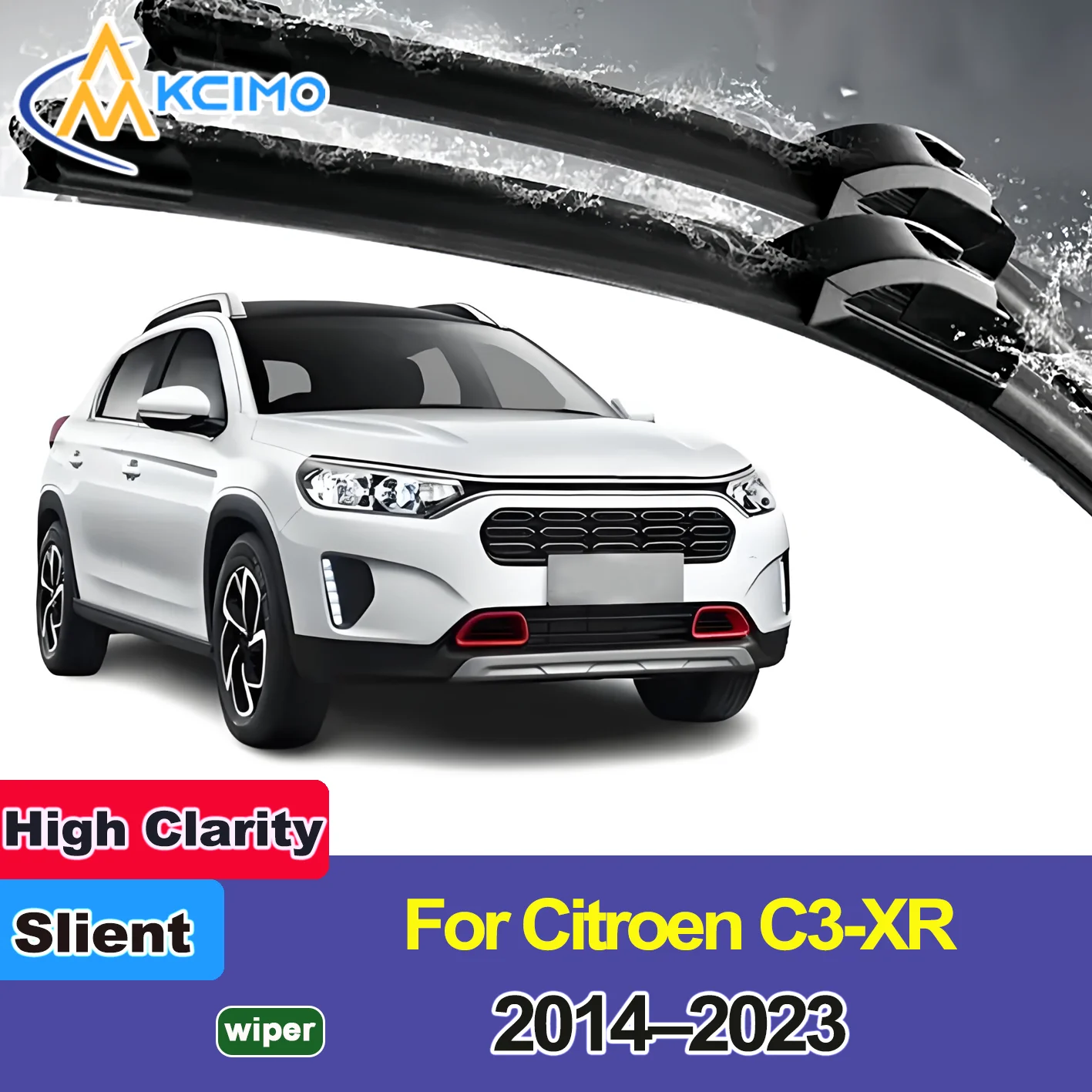 

2PCS New Wiper Blades for Citroen C3-XR 2014-2023 Citroën C3L Saipa Sialk (Iran) Front Windshield Auto Wipers Blade Accessories