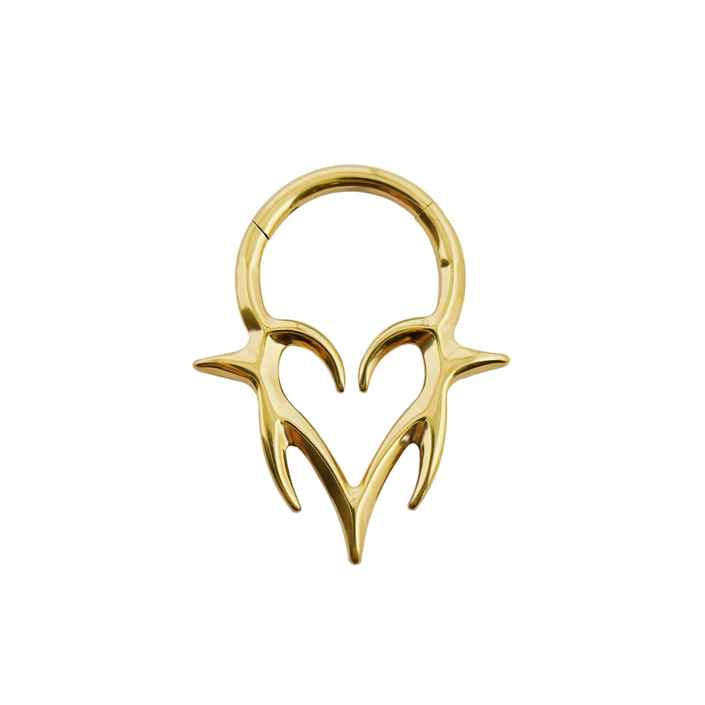 F136 TItanium Piercing Tragus Nose Ring Hinged Segment Septum Clicker 16G Cartilage Daith Helix Earrings Women Men Body Jewelry