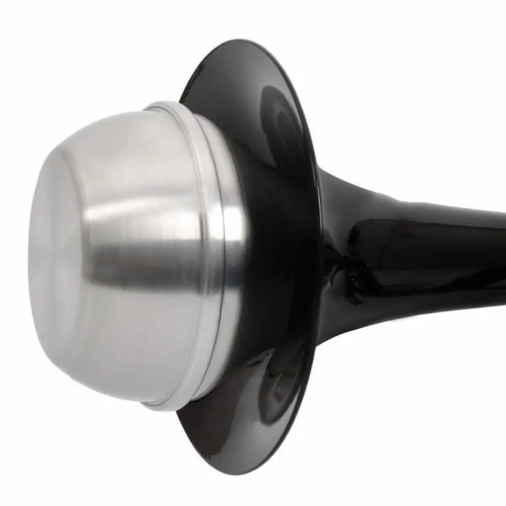 

Aluminum Alloy Cork Trumpet Mute Lightweight Silent Practice Soft mute Effect Straight Design Metal Parts for Home Use
