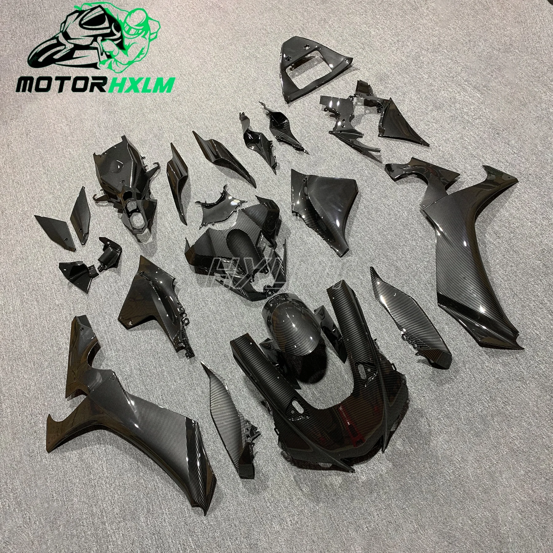 Carbon Fiber Look Motorcycle Full Injection Fairing Kit Fit For Yamaha YZF R1 2020 2021 2022 2023 2024 2025 YZF-R1 Bodywork Set