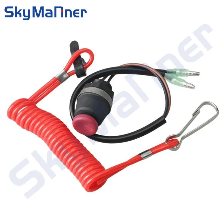 

Safety Stop Switch With Lanyard 398-06830 For Tohatsu Outboard Motor 398-06830-0 398068300M boat engine parts