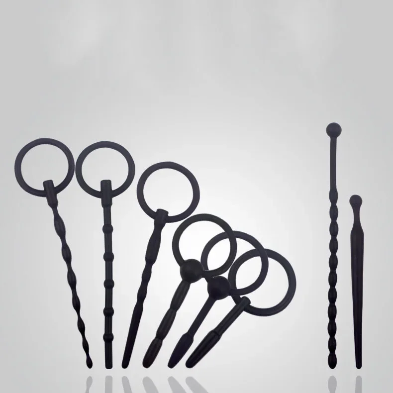 Penis Dilators Silicone 8 Type Urethral Catheter Men Masturbator Accessorry Horse Eye Stick Penis Sounding Sex Toys for Adult view 6
