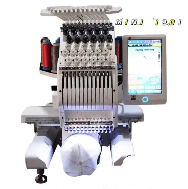 Single head computer double head 12 needle industrial embroidery machine hat garment small household embroidery machines