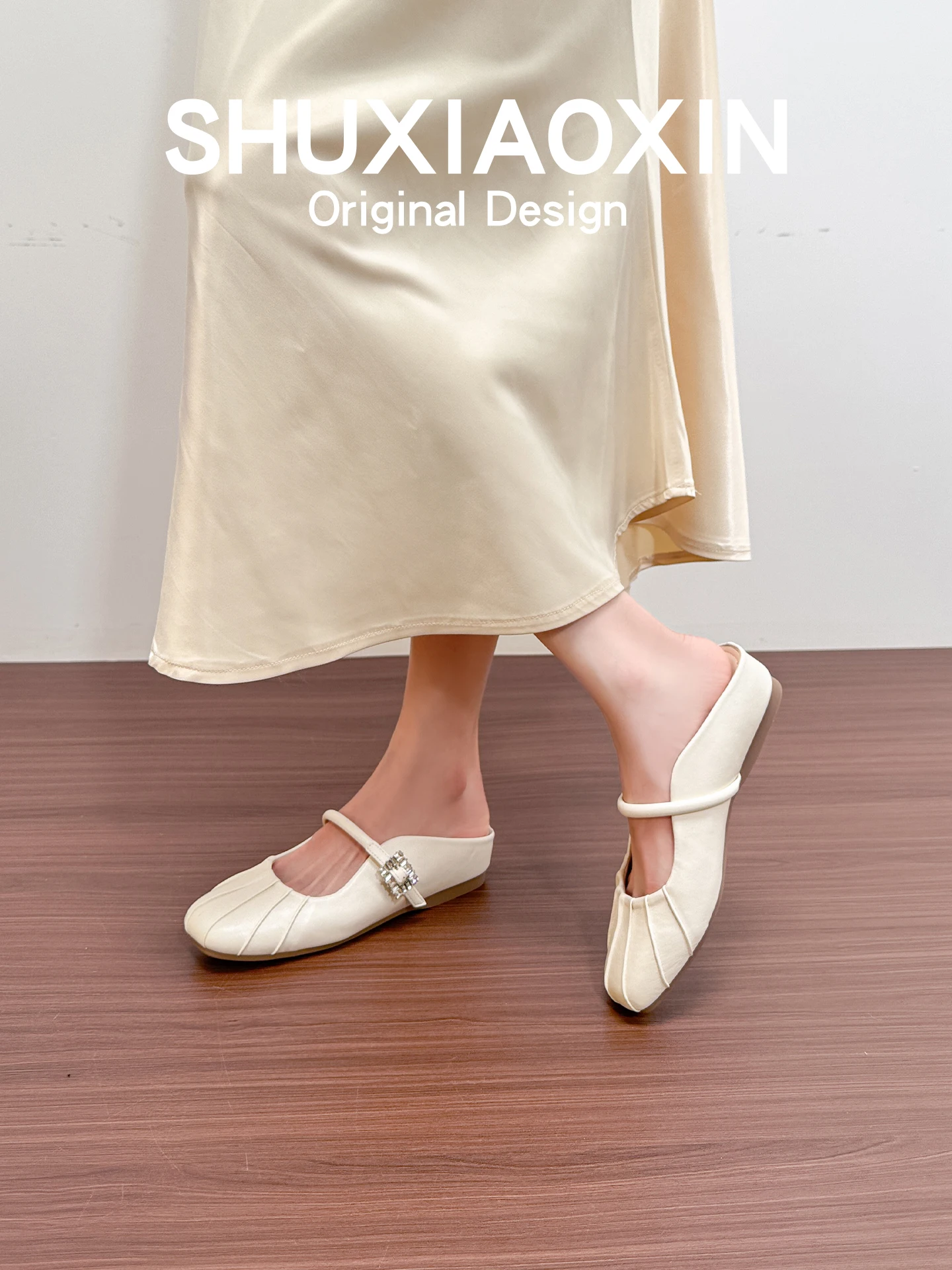 women's-platform-sandals-summer-pearl-embellished-folded-one-strap-slip-on-ballet-style-flats-ultra-fibers-lined-comfortable