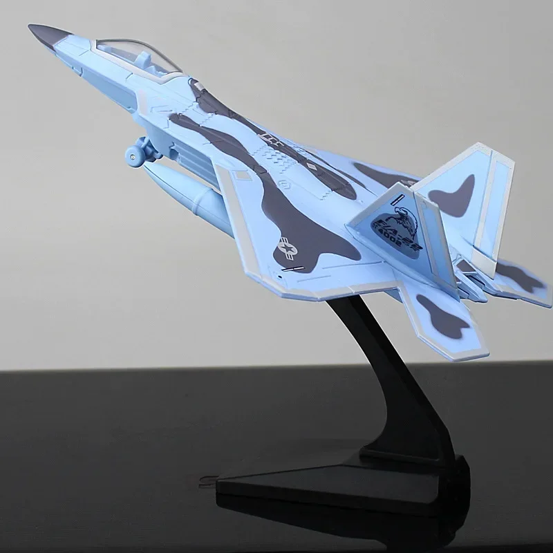 

F22 Model Alloy Fighter Aircraft Military Aircraft Model Decoration Toy Gifts with Sound and Light FJ7
