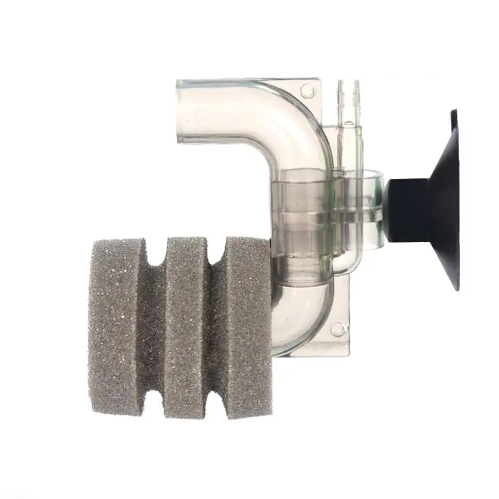 Mini Fish Tank Filter Multi-layer Increase Oxygen Biological Sponge Filter Aquarium Supplies With Strong Suction Cup